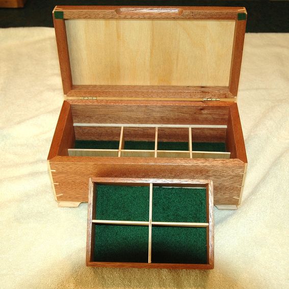 Custom Mahogany Box With Maple Feet by Wooden-It-Be-Nice | CustomMade.com