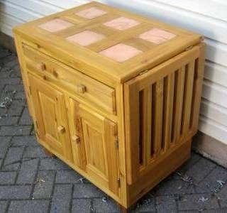 Custom Made Cedar Patio Cabinet