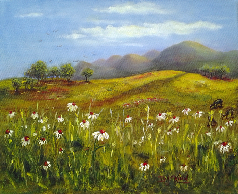 Custom Made Field Of Flowers - Oil Painting (Sold)