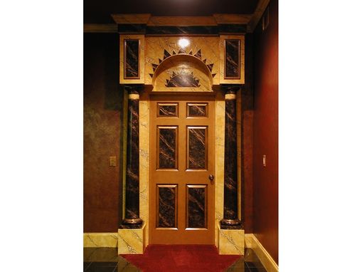 Custom Made Art Deco Movie Palace Home Theater Faux Finishes And Design By Visionary Mural Co.