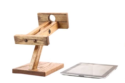 Custom Made Woodwarmth Tilting Ipad Tablet Stand
