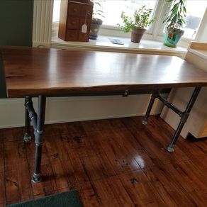 Live Edge Desks Slab Work Tables Custommade Com