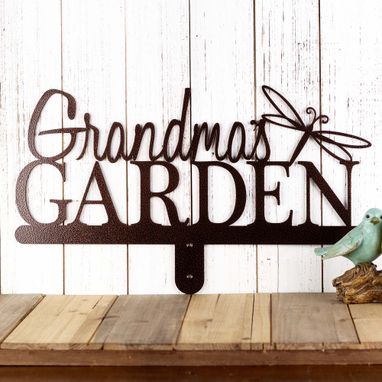 Custom Made Custom Garden Sign Metal Outdoor Decor, Personalized Sign, Garden Decor, Metal Garden Art