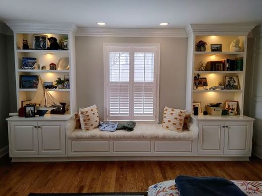 Custom Made Cabinets With Window Seat/Storage