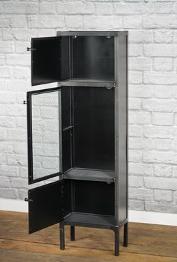 Custom Made Industrial Apothecary Cabinet, Modern Retail Fixture, Display Cabinet, Industrial Pantry