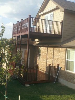 Custom Made Two Story Deck Addition