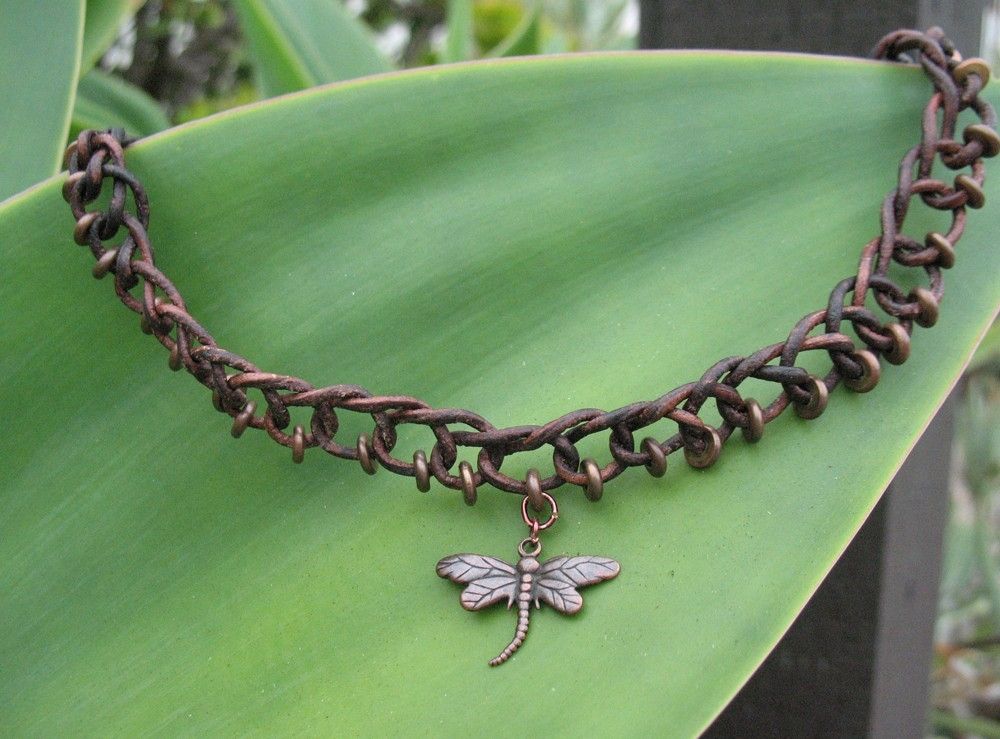 Braided Leather Choker Necklaces