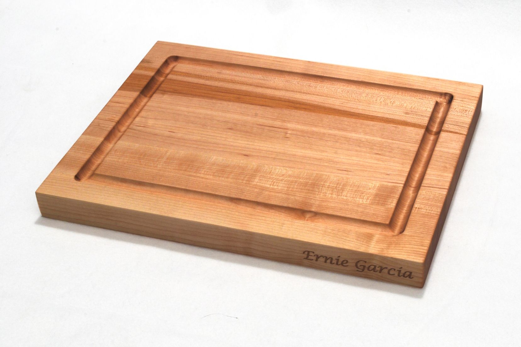 Buy Hand Crafted Solid Maple Edge Grain Personalized Cutting Board