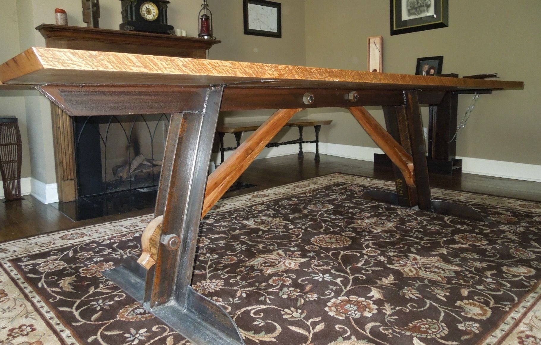 Custom Made Reclaimed Oak And Steel Dining Table By Donald Mee Custom Made Reclaimed Oak And Steel Dining Table By Donald Mee Designs Custommade