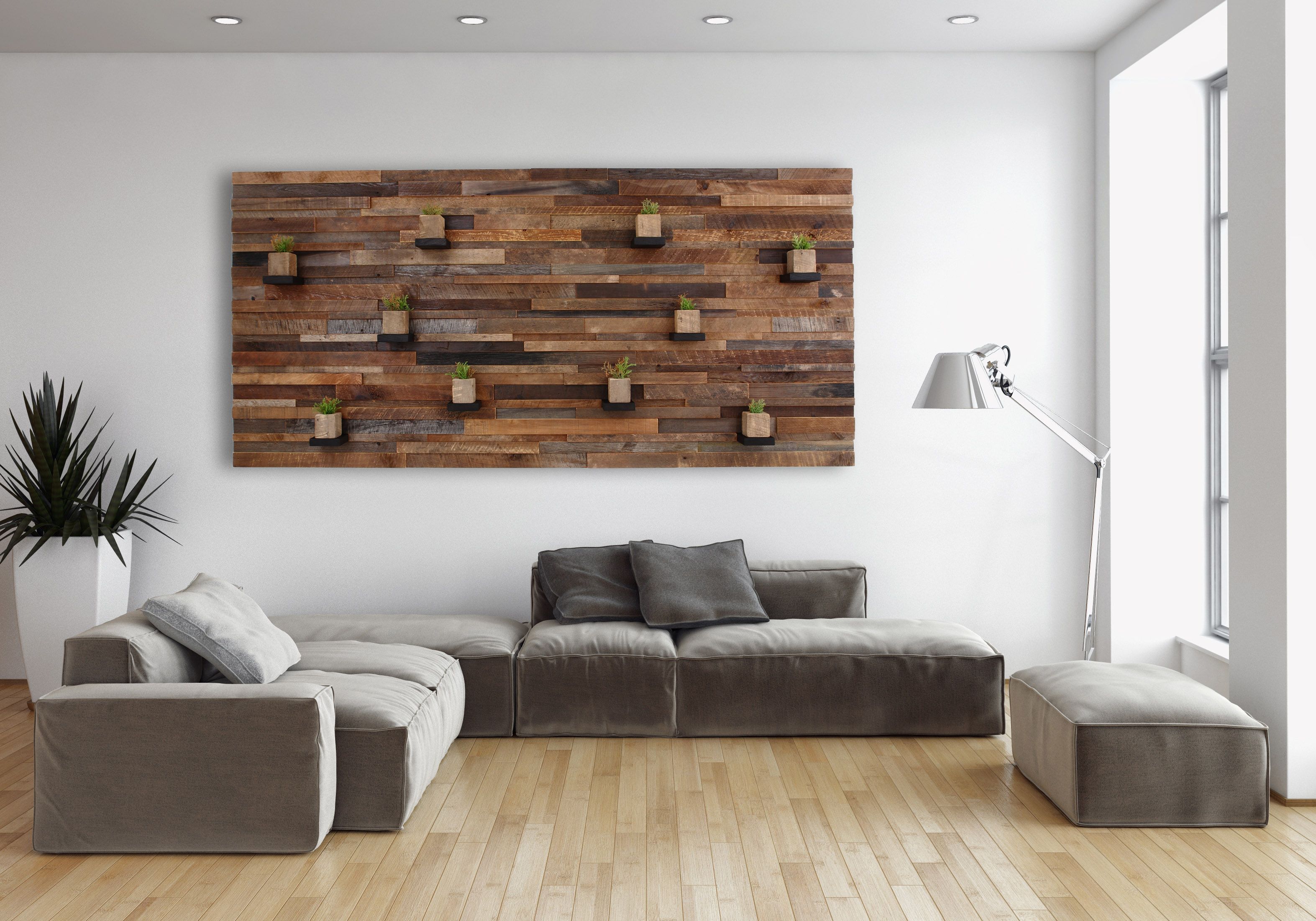 Hand Made Wood Wall Art With Floating Wood Shelves 84 by CarpenterCraig