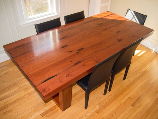 Custom Made Reclaimed Heart Pine Dining Table