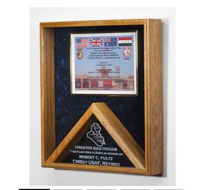 Custom Made Flag Case - Shadow Box