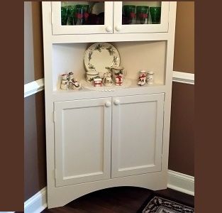 Custom Made Farm Style Dinning And Kitchen China Cabinet