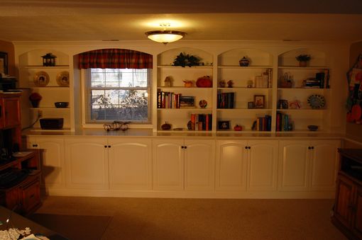 Custom Made Family Room Cabinetry