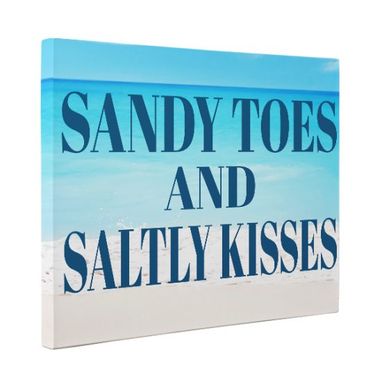 Custom Made Sandy Toes Canvas Wall Art
