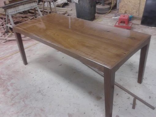 Custom Made Black Walnut Book Matched Parson's Table Desk