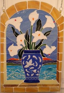 Custom Made Calla Lily Seaside Mosaic
