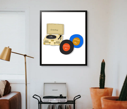 Custom Made Record Player Art Print