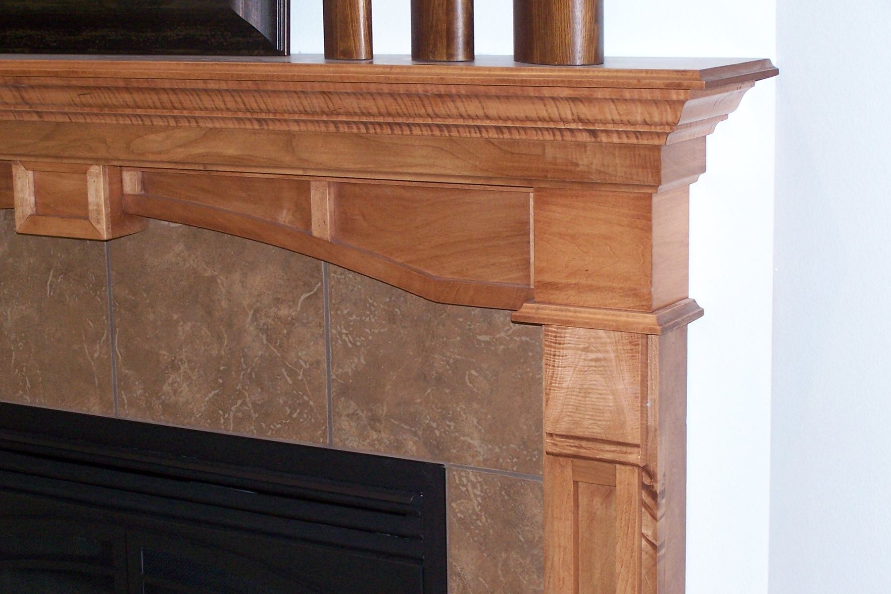 Hand Crafted Custom Fireplace Surround by Custom Woodgrains
