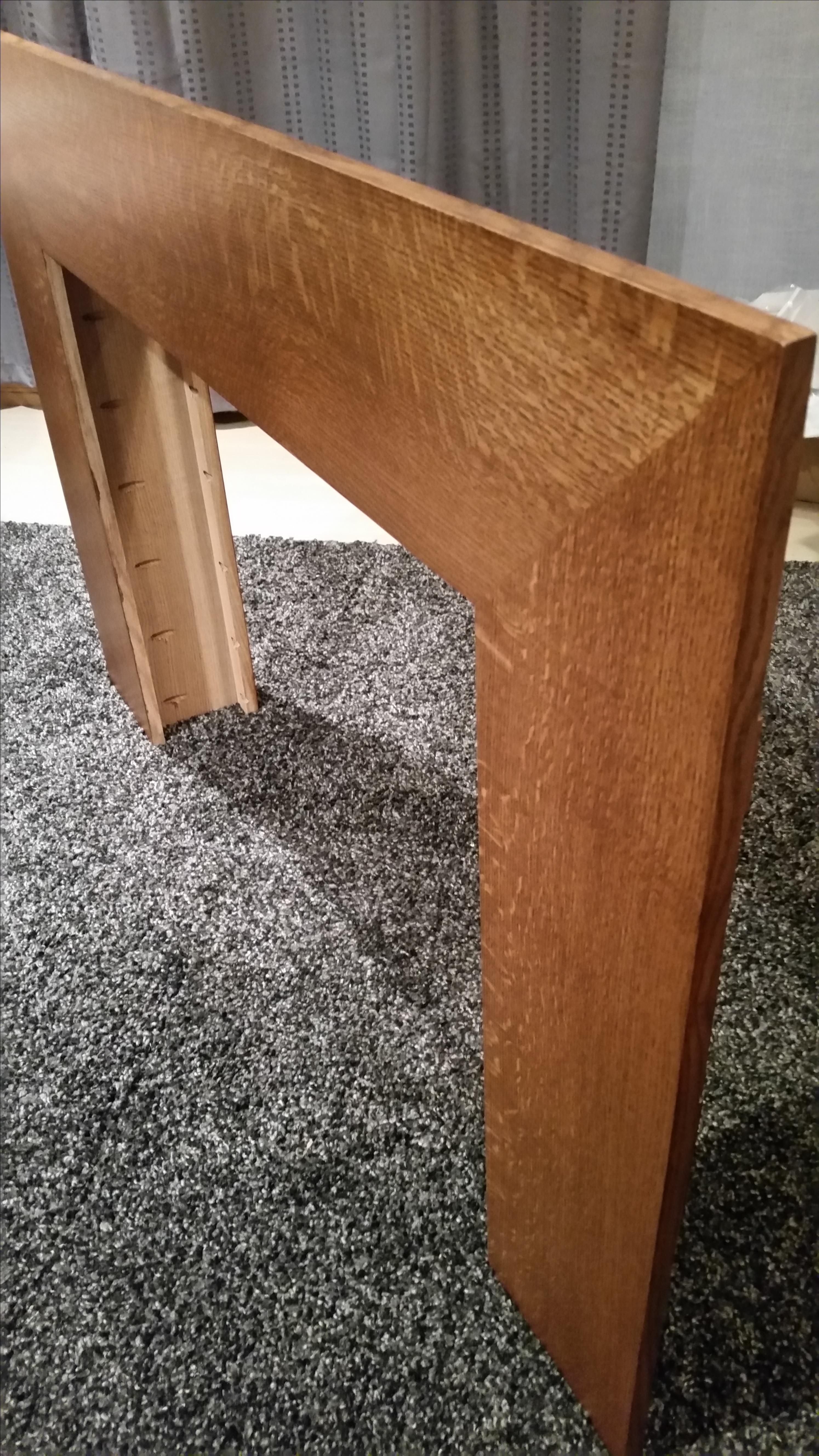 Custom QuarterSawn, White Oak, Mantel by Custom Woodgrains