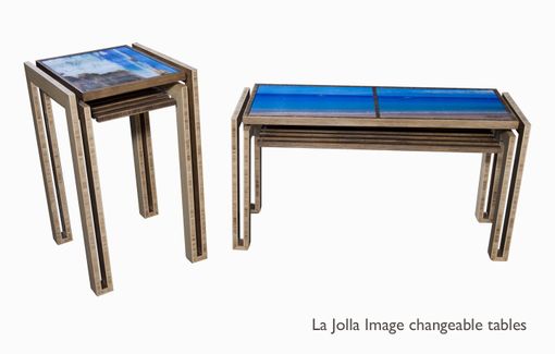 Custom Made La Jolla Image Changeable Tables