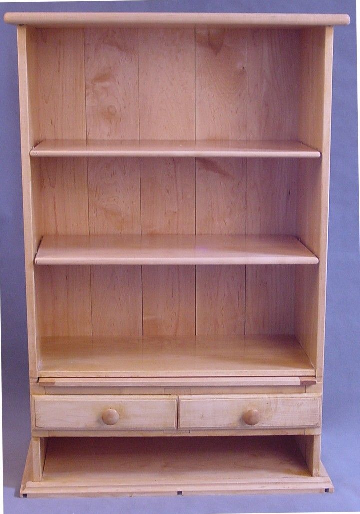 Custom Made Maple Bookcase by Wyckoff Woodworks