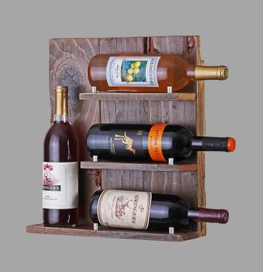 Custom Made Reclaimed Wood Wine Rack