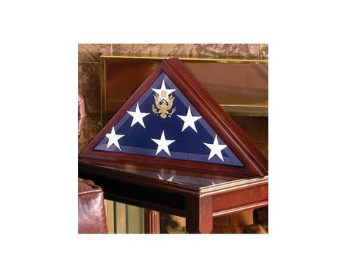 Custom Made Veteran Flag Display Case.
