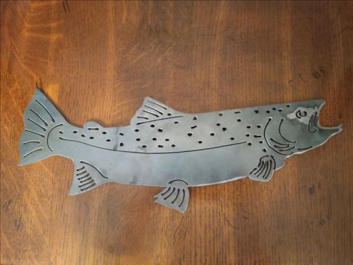 Custom Made Detailed Metal Fish Wall Art