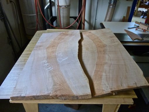 Custom Made Maple And Cherry Pedestal Breakfast Table