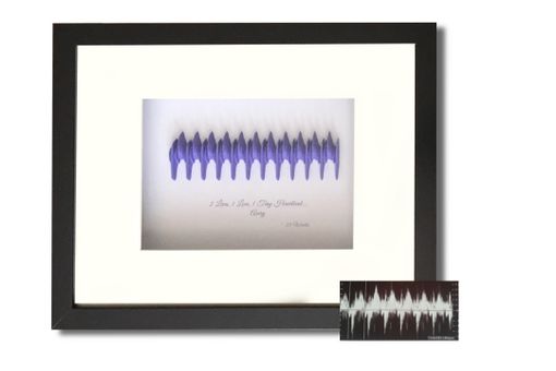Custom Made Personalized 3d Sound Wave Shadow Box. Unique Gift Idea For Any Occasion