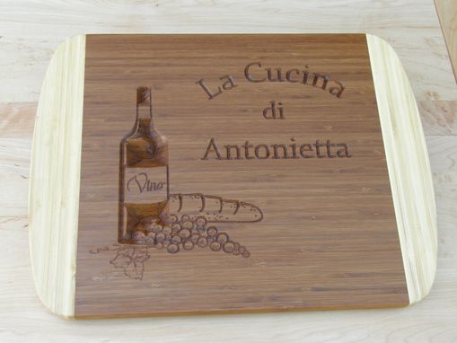 Custom Made Engraved Bamboo Cutting Board - Personalize With Your Logo