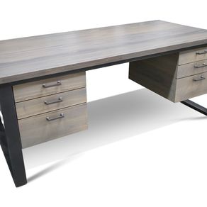 Industrial Wood /& Steel Work DeskTable Custom Made Desk Office Desk