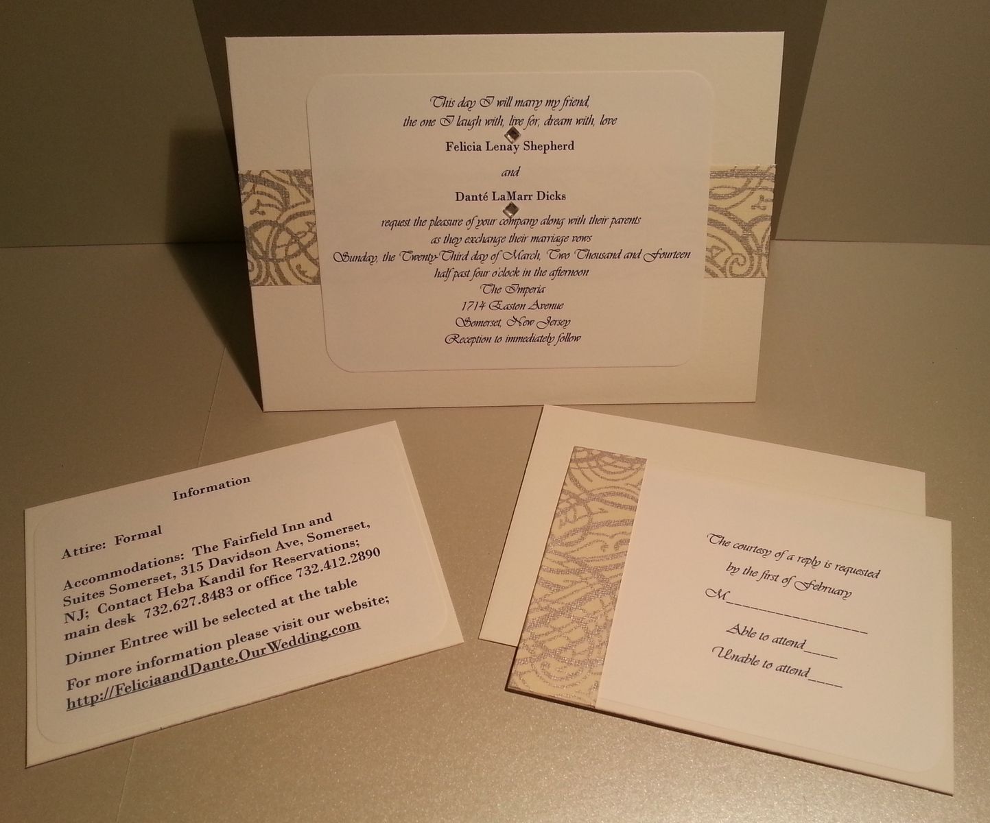 Custom Formal Wedding Invitations by A Single Suggestion | CustomMade.com