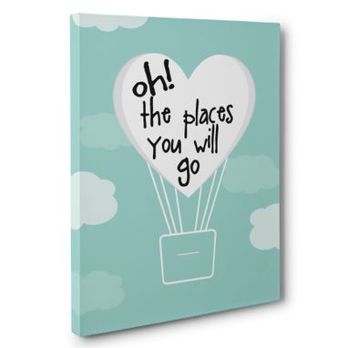 Custom Made Oh The Places You Will Go Canvas Wall Art