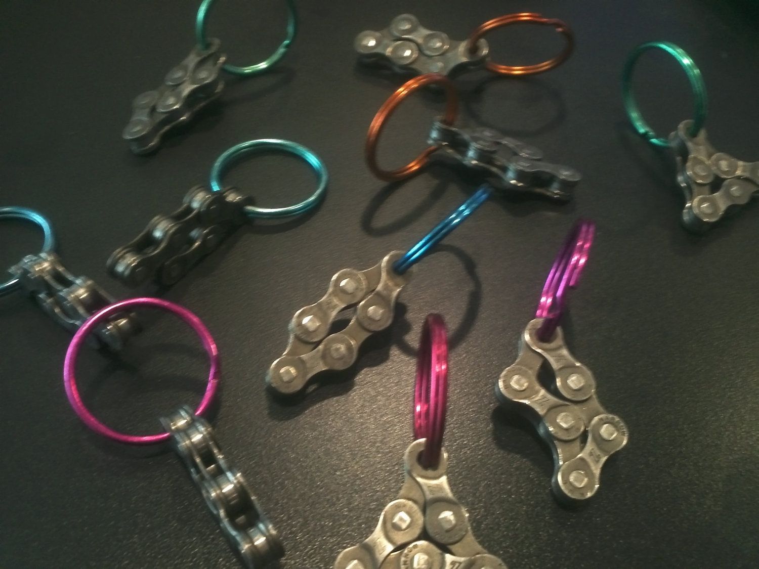 Gifts FOR CYCLISTS FIDGET Christmas HANDMADE Bicycle Bike Chain Key Ring 
