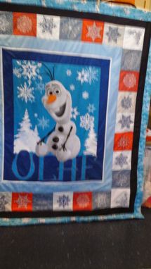 Custom Made Frozen Quilt  Elsa Or Olaf