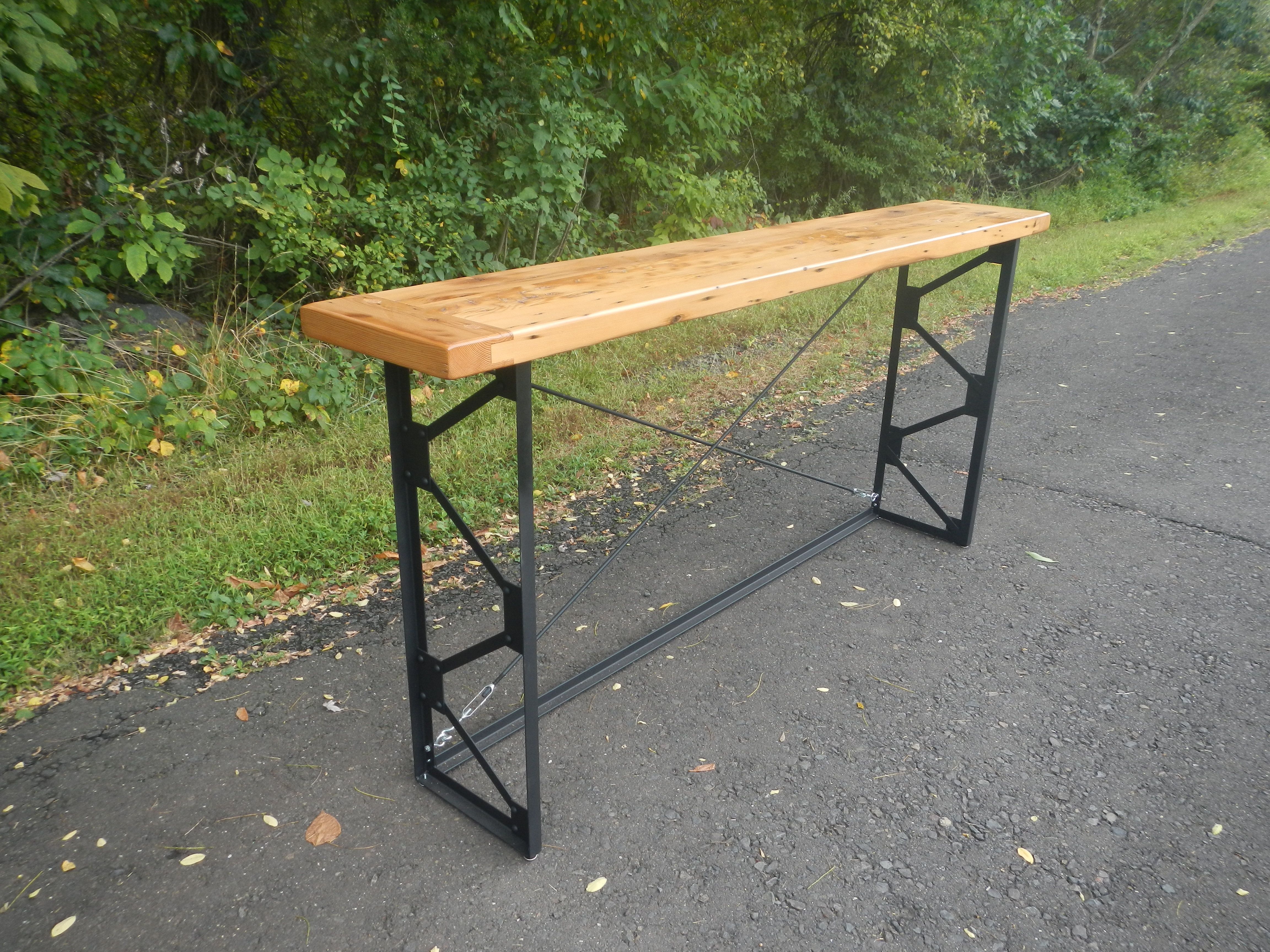 Welded steel clearance table