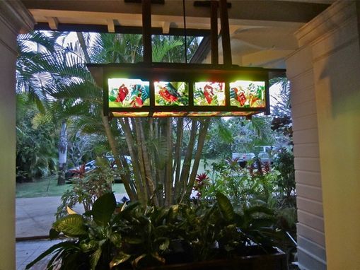 Custom Made Entryway Light Fixture - Kailua Crotons