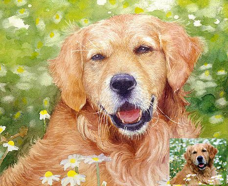 Custom Made Made To Order Pet Painting! Your Photos Can Become Oil Or Watercolor Portraits