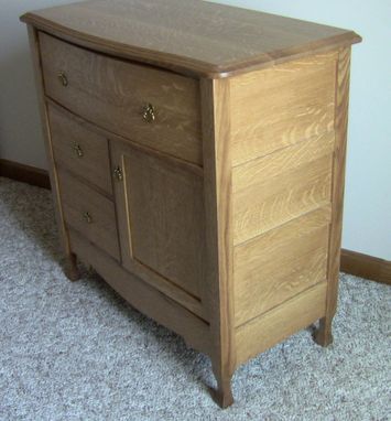 Custom Made Oak Dressing Table/Commode