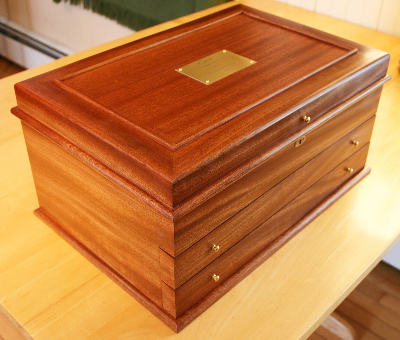Custom Made Commissioned Jewelry Box by Kit Clark Furniture