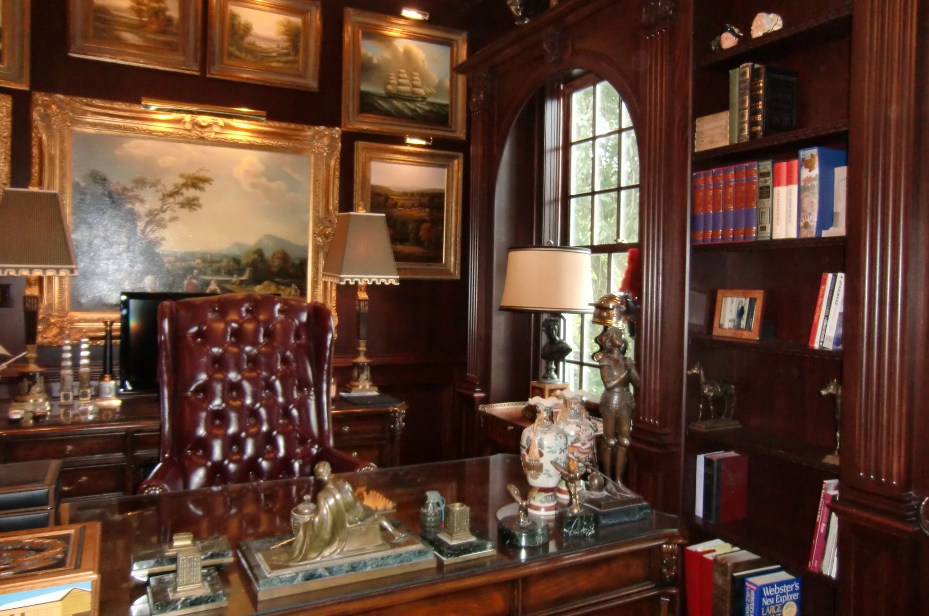 Hand Made Billiard Room & Office In Mahogany by Odhner & Odhner Fine