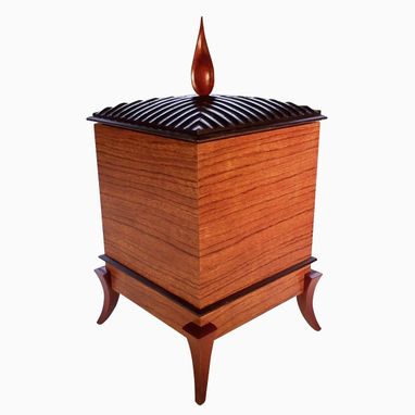 Custom Made Bubinga, Wenge, And Bloodwood Specitalty Box / Urn
