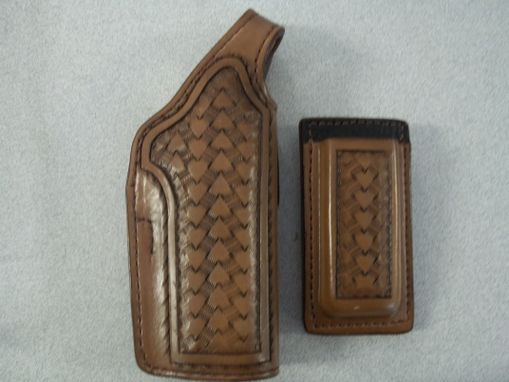 Custom Made Bcl129 Half Welt Or Pancake Holsters With Clip Case Sets
