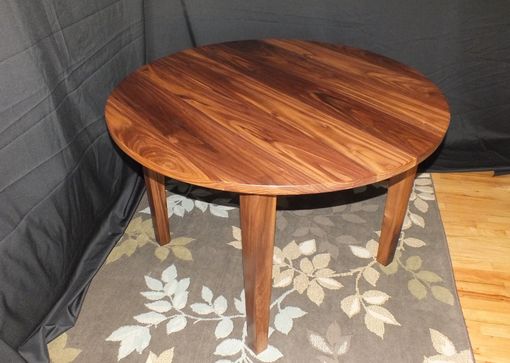 Custom Made Round Walunt Kitchen Table