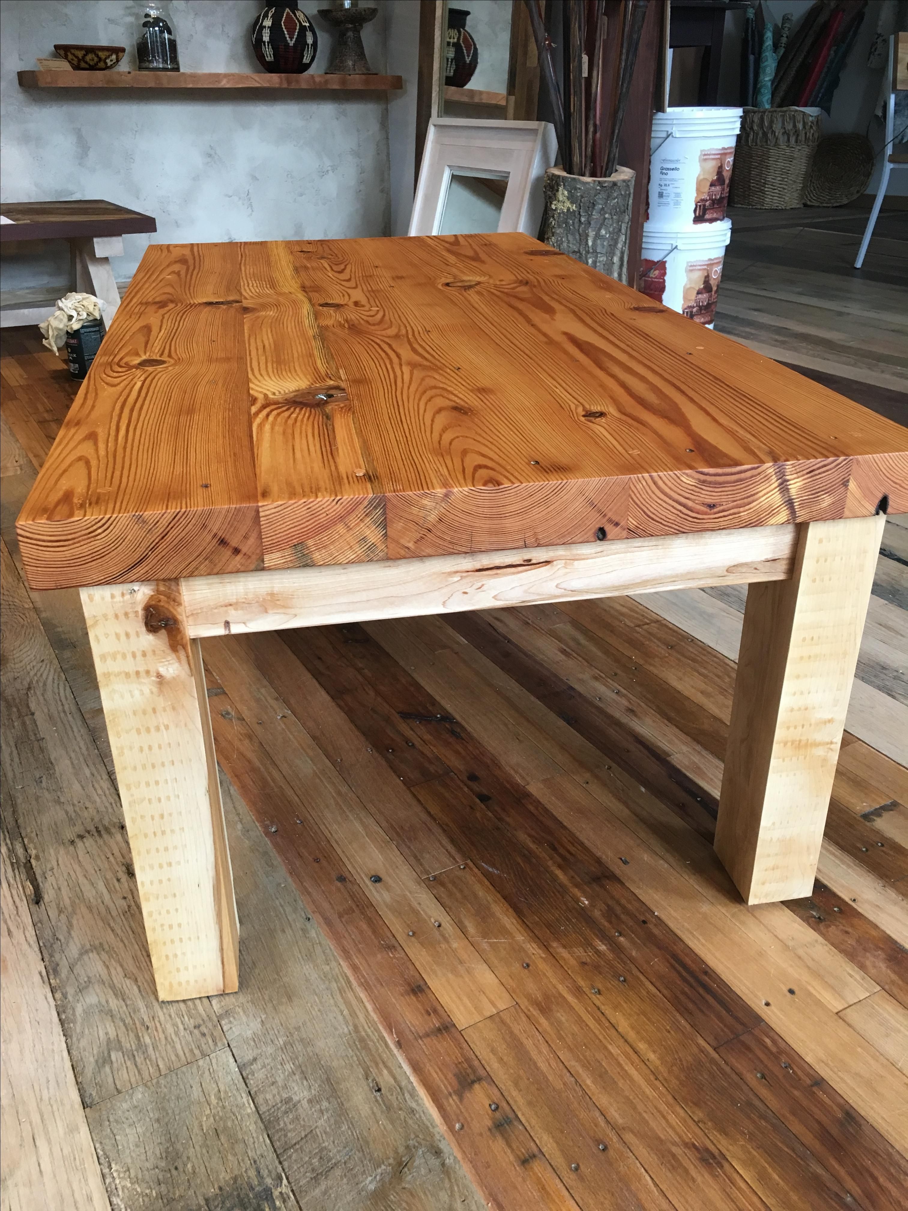 Custom Made Reclaimed Wood Coffee Table by Restoration Oak, Inc 