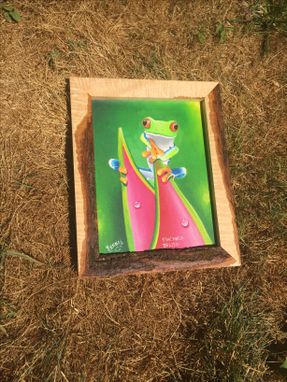 Custom Made Custom Live Edge Figured Maple Art Frames