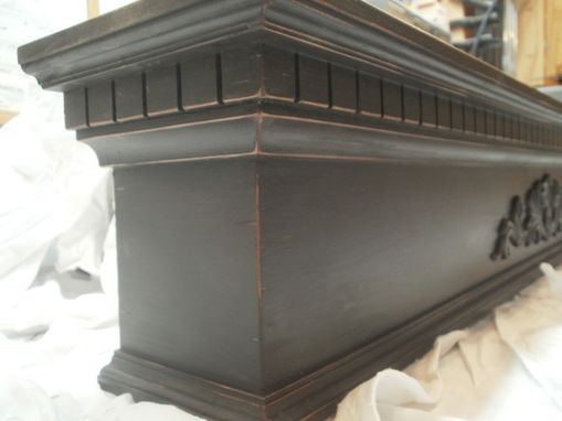 Custom Made Slightly Distressed Fireplace Mantel (Mantle)