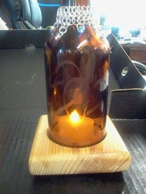 Custom Made Glass And Chainmaille Candles